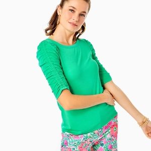 NWT Lilly Pulitzer Belden Top in Green size Small